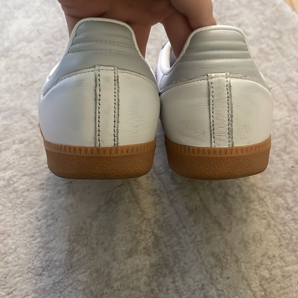 Adidas White and Light Blue Samba Sneakers - Picture 5 of 10